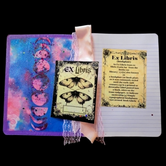 Sparkly Pink Journal Set Composition Style Pop Art Bright Book Diary - Picture 2 of 7